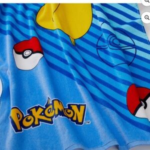 Pokemon Pikachu Kids Bath Towel - Blue
